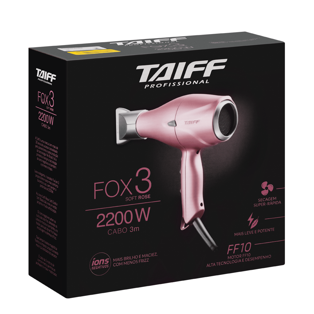Secador de Cabelo Fox 3 2200W Soft Rose